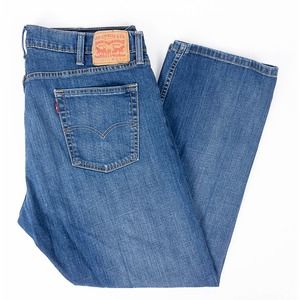 Levis 514 Slim Straight Fit Mens Jeans Faded Dark Wash Size 40x30